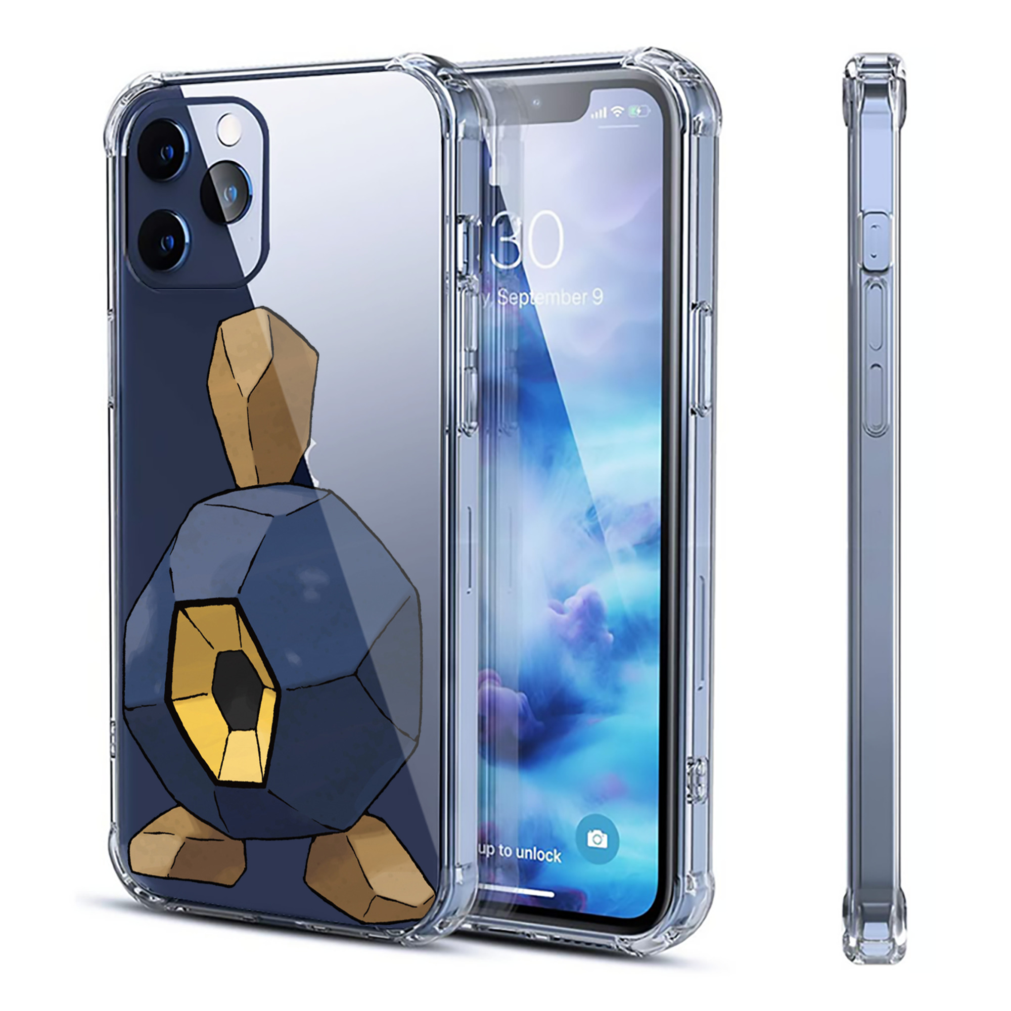 （画像用） ポケットモンスター Pokémon 【iPhone 12シリーズ対応】透明スマホケース（クリアソフトケース）